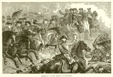 George II at the Battle of Dettingen