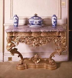 George II carved console table, c.1750