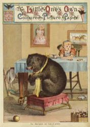 Girl at the Table with a Bear