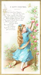 Girl Picking Roses