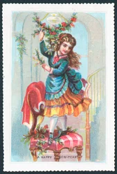 Girl standing on a chair