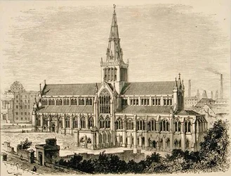 Glasgow Cathedral in c.1880, from 
