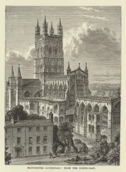 Gloucester Cathedral, from the northeast