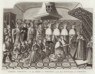 Grand Council of the King of France and his Uncles at Amiens