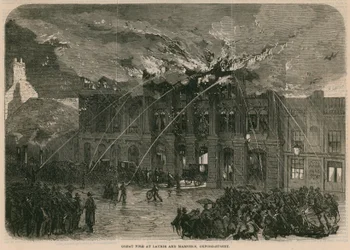 Great fire at Laurie and Marner