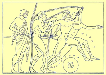 Greek Runners, Illustration for Olympia