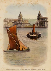 Greenwich Hospital and College Seen from the Ferry Landing Stage