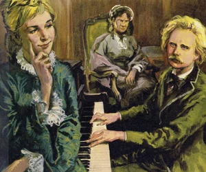 Grieg celebrated his engagement to Nina Hagerup by composing I Love Thee