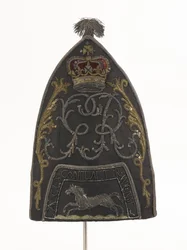 Grenadier Cap, South Bn, Hampshire Militia, Worn by Lt J B Harrison
