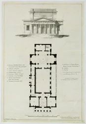 Ground Plan of the Lower Assembly Rooms, Bath, engraved by Charles Hullmandel