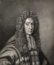 Henry Hare Lord Colerane, engraved by Bocquet, illustration from 