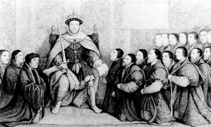 Henry VIII Bestowing the Charter on the Barber Surgeons