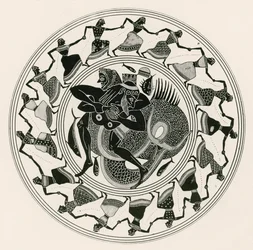 Herakles Wrestling with Triton