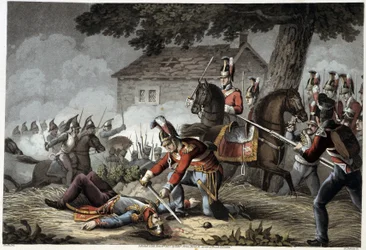 Horse Guard on the Battlefield at Waterloo (in 