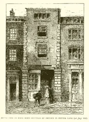 House Said to Have Been Occupied by Dryden in Fetter Lane