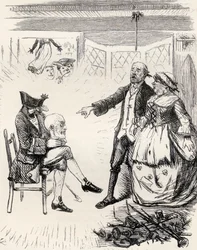 Illustration after J. Leech for the poem 