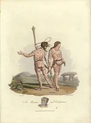 Illustration for The Costume of the Original Inhabitants of the British Islands