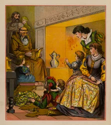 Illustration for The Merry Ballads of the Olden Time, c 1880