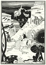 Illustration for the Adventures of Baron Munchausen