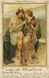 Imogen and Posthumus from William Shakespeare