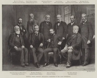 Imperial Penny Postage, Organising Committee of the late Conference