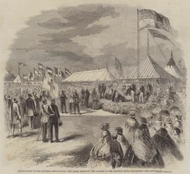 Inauguration of the National Rifle Match, the Queen Receiving the Address of the National Rifle Association
