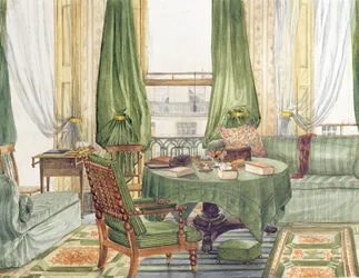 Interior View of a Drawing Room in Brighton, c.1845