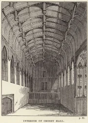 Interior of Crosby Hall in Chelsea