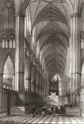 Interior of Westminster Abbey, City of Westminster, London, England