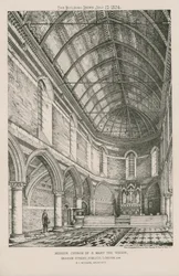 Interior View of the Mission Church of St. Mary the Virgin