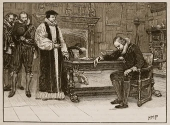 Interview Between Bacon and the Deputation from the Lords, Illustration from Cassell