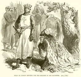 Isaac of Cyprus Begging for the Release of His Daughter
