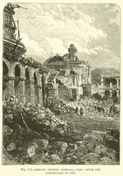 Jesuits Church, Arequipa, Peru, after the Earthquake of 1868