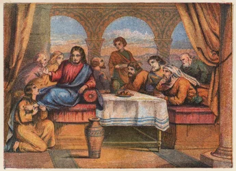 Jesus Christ with his disciples and Mary Magdalene
