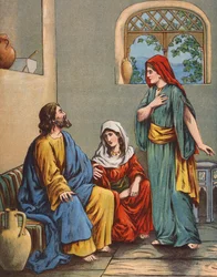 Jesus in the House of Martha and Mary