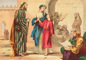 Jesus Leaving the Temple