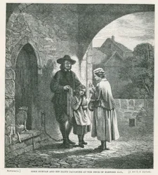 John Bunyan and His Blind Daughter at the Door of Bedford Jail