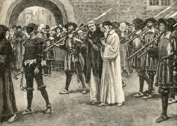 John Frith (1503-33) going to his martyrdom