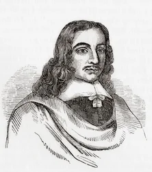 John Gadbury, English Astrologer, and Writer of Almanacs, from Old England: A Pictorial Museum, Published 1847
