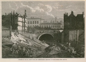 Junction of the St Johns Wood and Metropolitan Railways