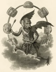 Jupiter, an Idol of the Chinese, illustration from The World: or the present State of the Universe, being a General and Complete Collection of Modern Voyages and Travels, by Cavendish Pelham