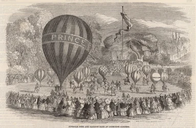 Juvenile fete and balloon race at Cremorne Gardens