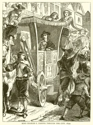 King Charles I passing through the City, 1642