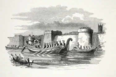 King Edgar Rowed by Eight Kings on the River Dee