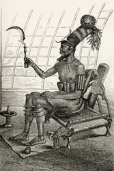 King Munza in Full Dress, from 