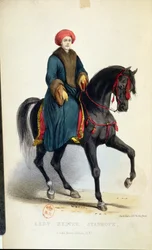 Lady Hester Lucy Stanhope in Arabic Dress, Illustration from Her Memoirs, London, 1845