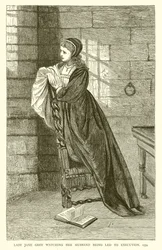 Lady Jane Grey watching her Husband being Led to Execution, 1554