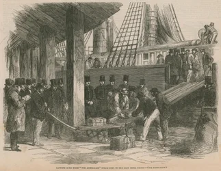 Landing Gold from the Australian Steamship