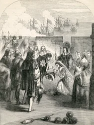 Landing of the Princess Henrietta, illustration taken from John Cassell