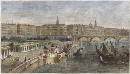 Landing Stairs and Ornamental Gardens Between Hungerford and Waterloo Bridges